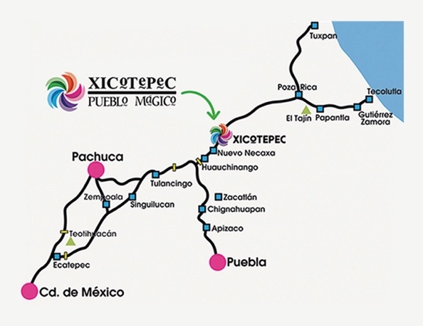 Ubicación del municipio de Xicotepec, Puebla, que entre
sus localidades se encuentra San Lorenzo, donde se encuentra el Bachillerato General
“Ignacio Manuel Altamirano”.