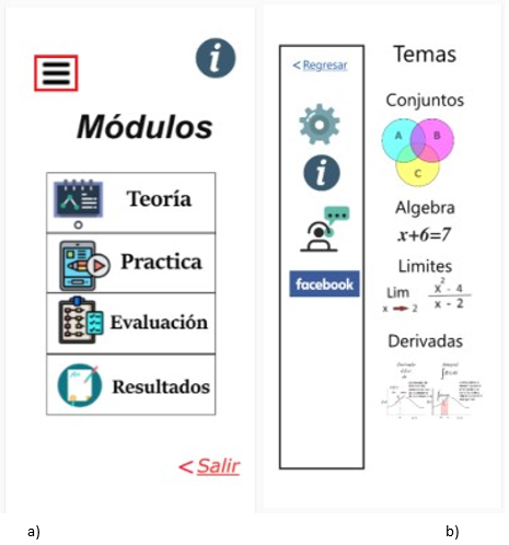 Configuraciones y selección de tema.