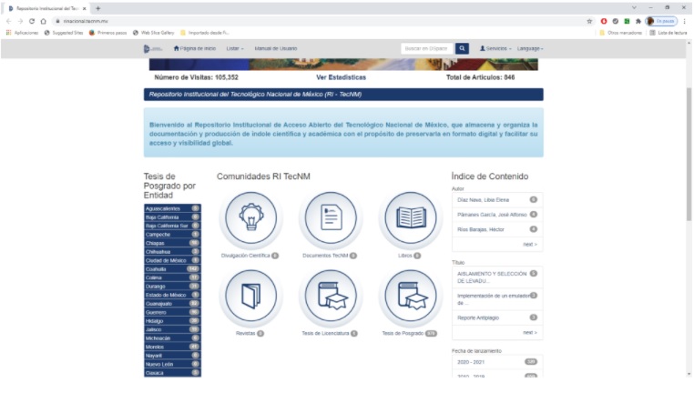  Sitio web del Repositorio Institucional del Tecnológico
Nacional de México. 