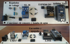 Fotografías tomadas del dispositivo electrónico sin pantalla LCD.