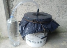 Fermentador artesanal.